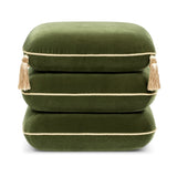 Monarch Velvet Tassel Ottoman | OROA