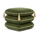 Monarch Velvet Tassel Ottoman | OROA