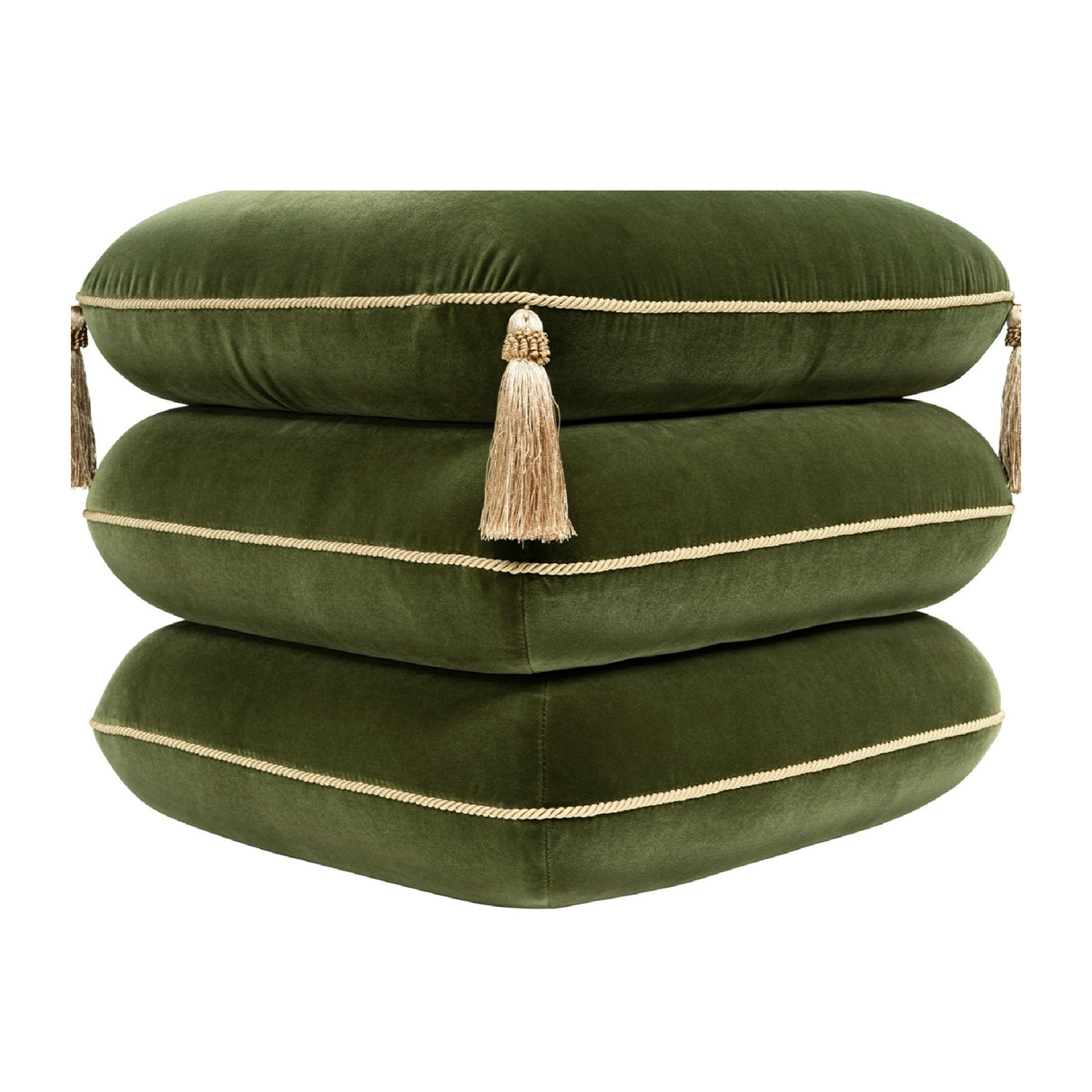 Monarch Velvet Tassel Ottoman | OROA