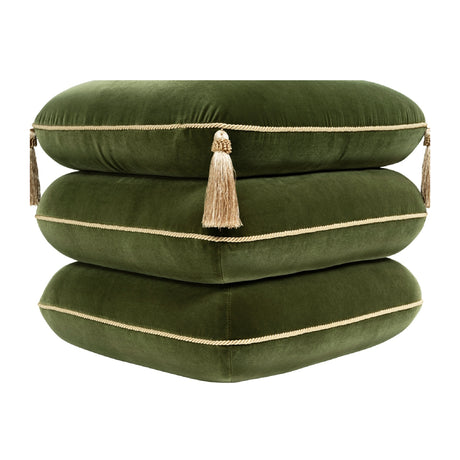 Monarch Velvet Tassel Ottoman | OROA