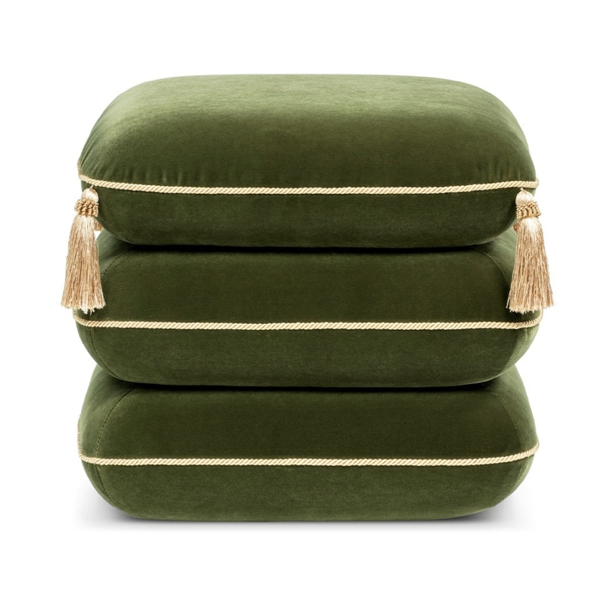 Monarch Velvet Tassel Ottoman | OROA