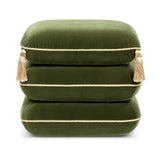 Monarch Velvet Tassel Ottoman | OROA