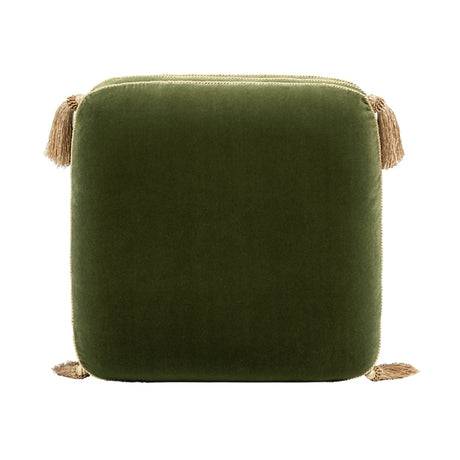 Monarch Velvet Tassel Ottoman | OROA