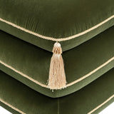 Monarch Velvet Tassel Ottoman | OROA