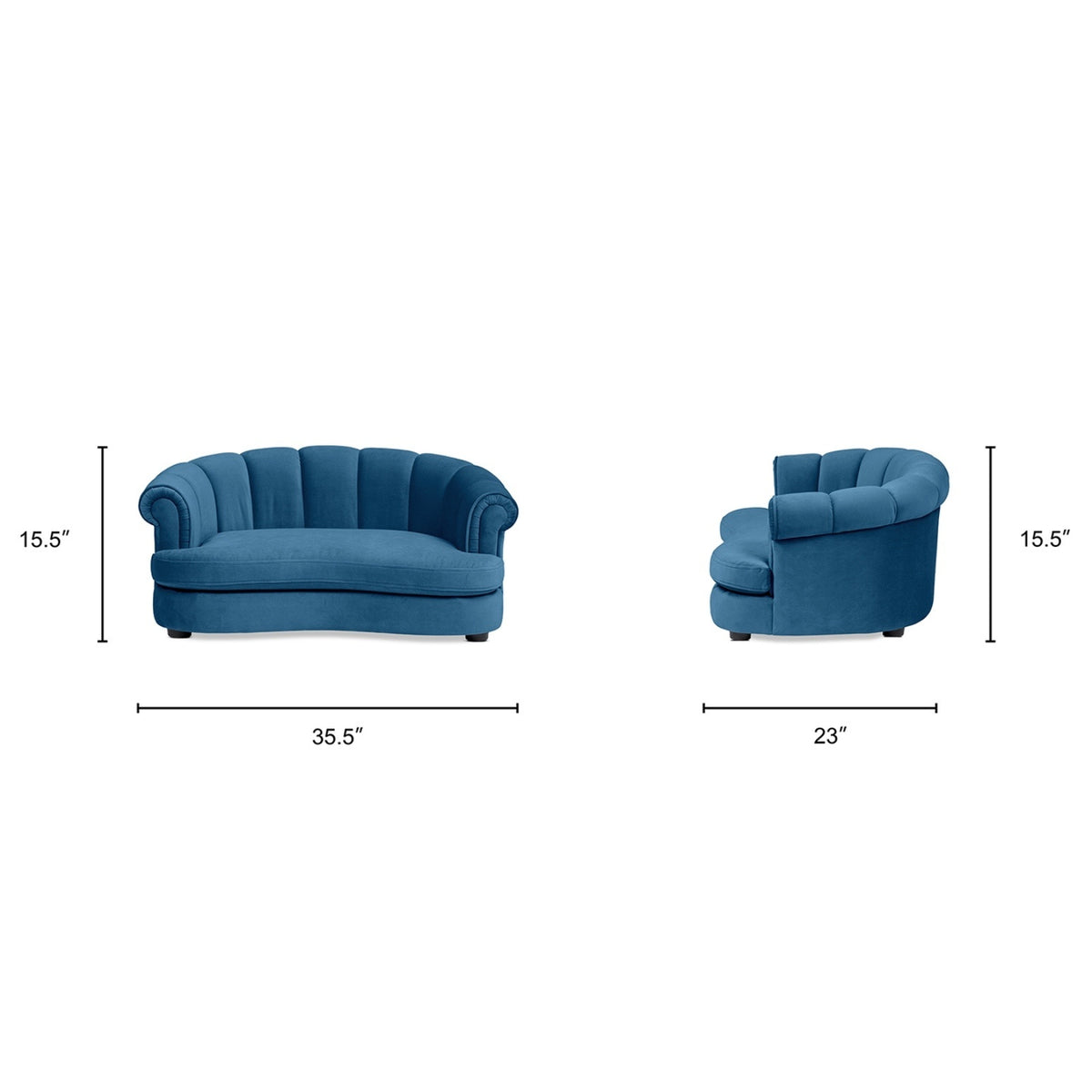 Halle Channel-Tufted Dog Sofa Bed | OROA