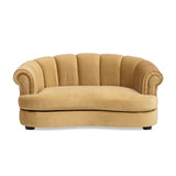 Halle Gold Velvet Dog Sofa Bed | OROA