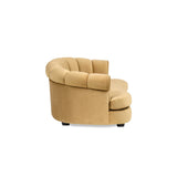 Halle Gold Velvet Dog Sofa Bed | OROA