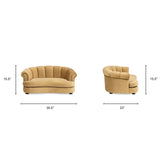 Halle Gold Velvet Dog Sofa Bed | OROA