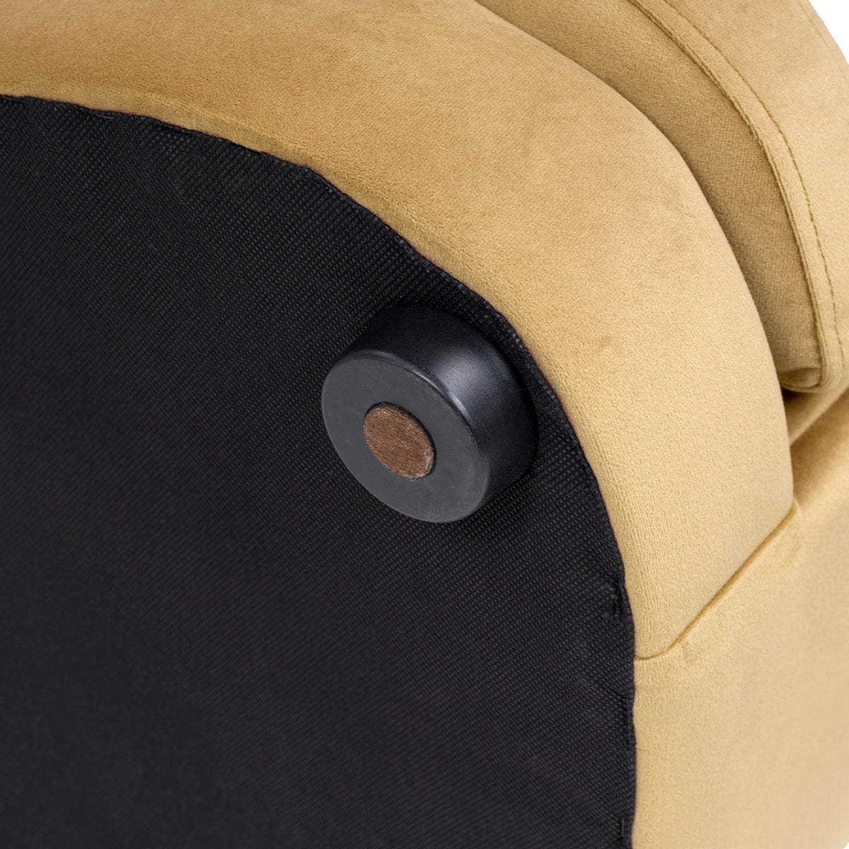 Halle Gold Velvet Dog Sofa Bed | OROA