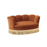 Clara Velvet Scalloped Pet Sofa Bed | OROA