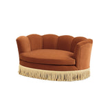 Clara Velvet Scalloped Pet Sofa Bed | OROA