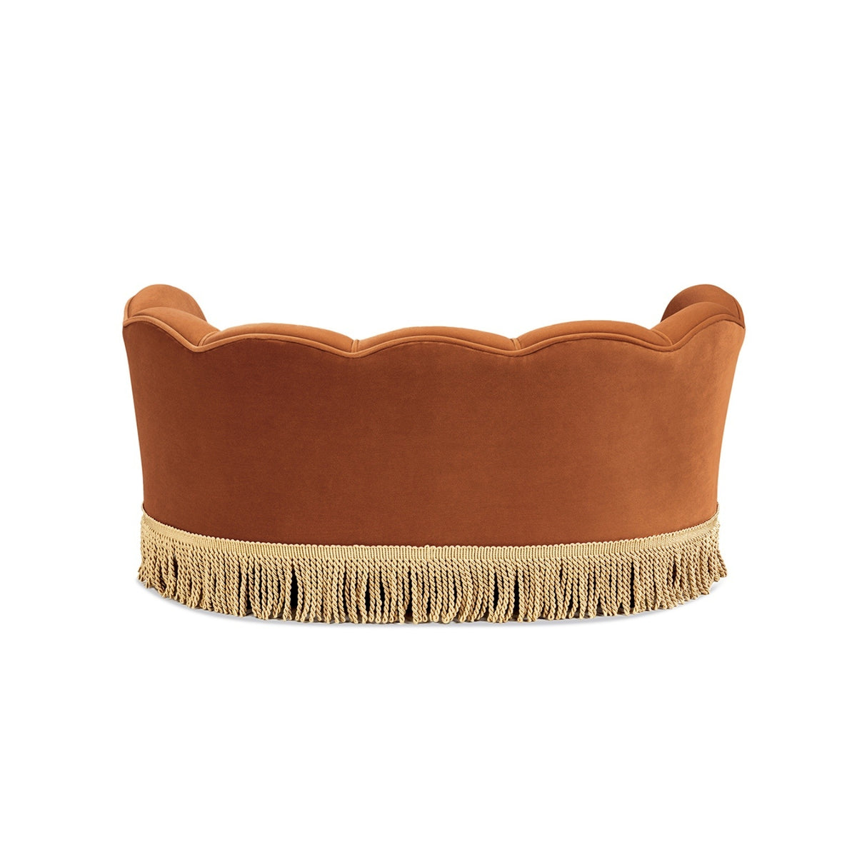 Clara Velvet Scalloped Pet Sofa Bed | OROA