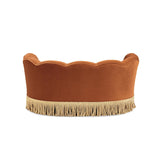 Clara Velvet Scalloped Pet Sofa Bed | OROA