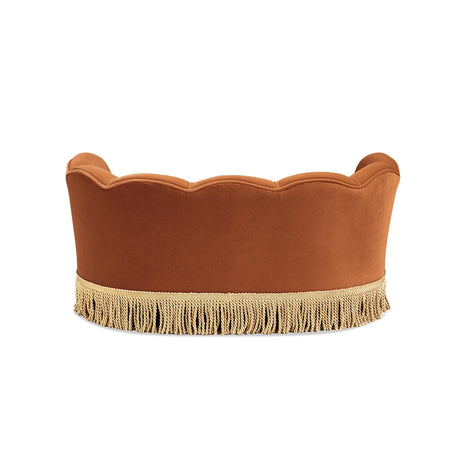 Clara Velvet Scalloped Pet Sofa Bed | OROA