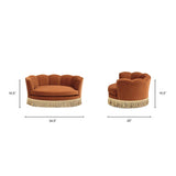 Clara Velvet Scalloped Pet Sofa Bed | OROA