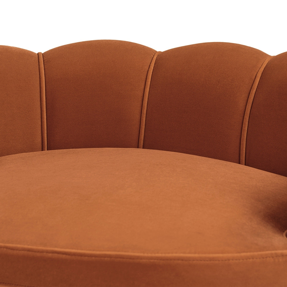 Clara Velvet Scalloped Pet Sofa Bed | OROA