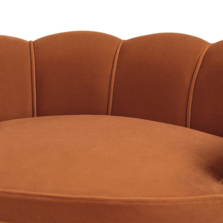 Clara Velvet Scalloped Pet Sofa Bed | OROA