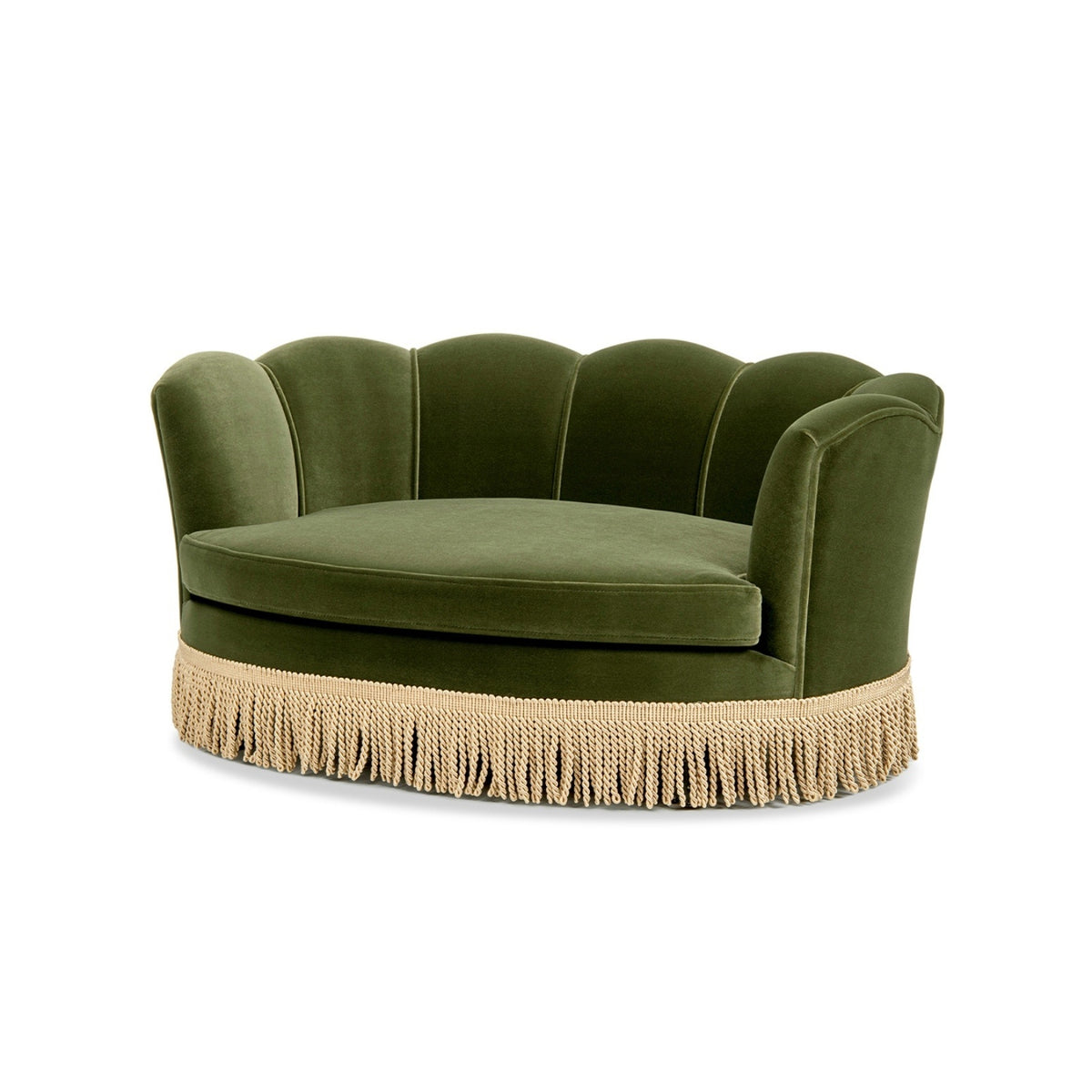 Clara Scalloped Pet Sofa Bed | OROA