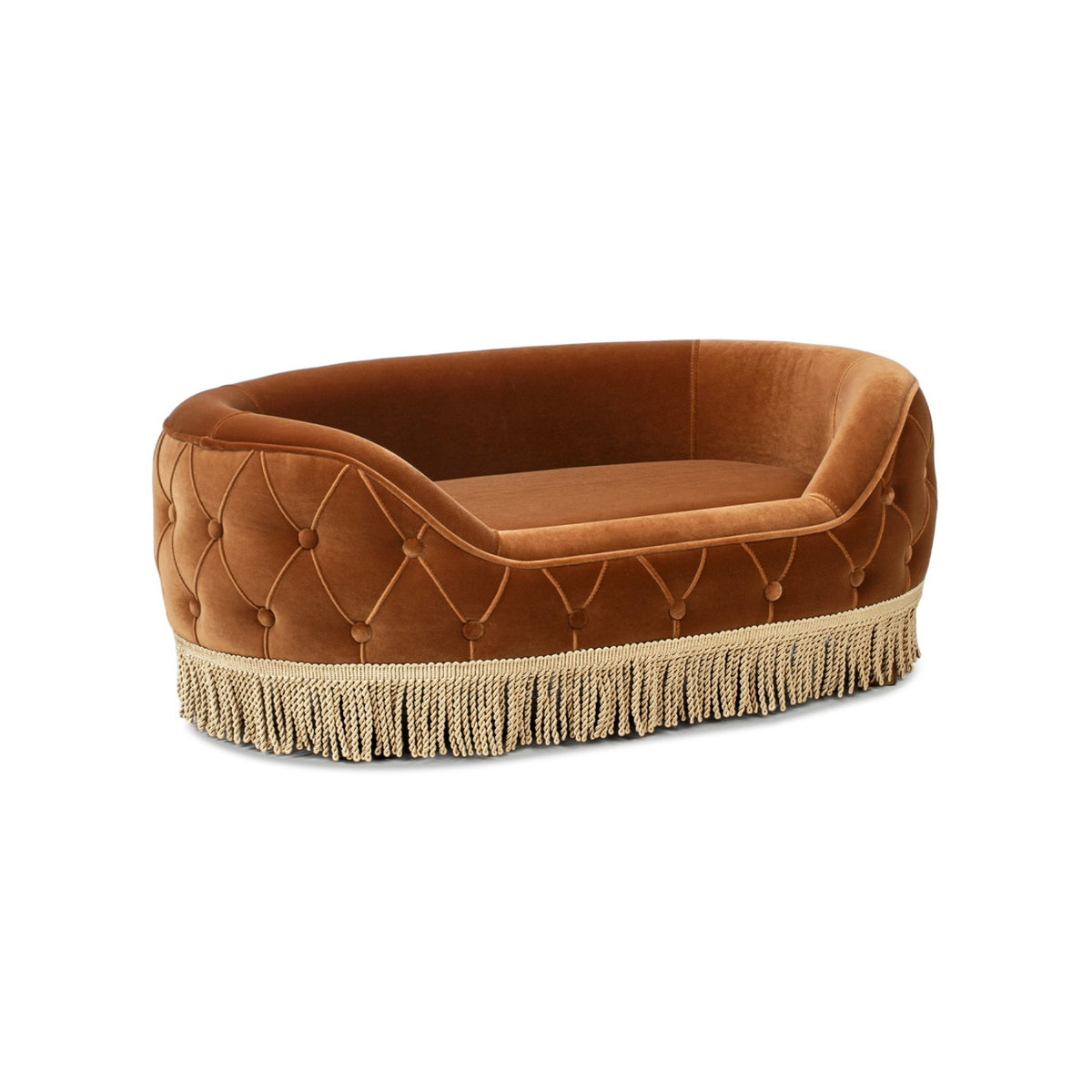 Monroe Velvet Dog Sofa Bed | OROA