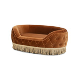 Monroe Velvet Dog Sofa Bed | OROA