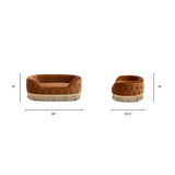 Monroe Velvet Dog Sofa Bed | OROA