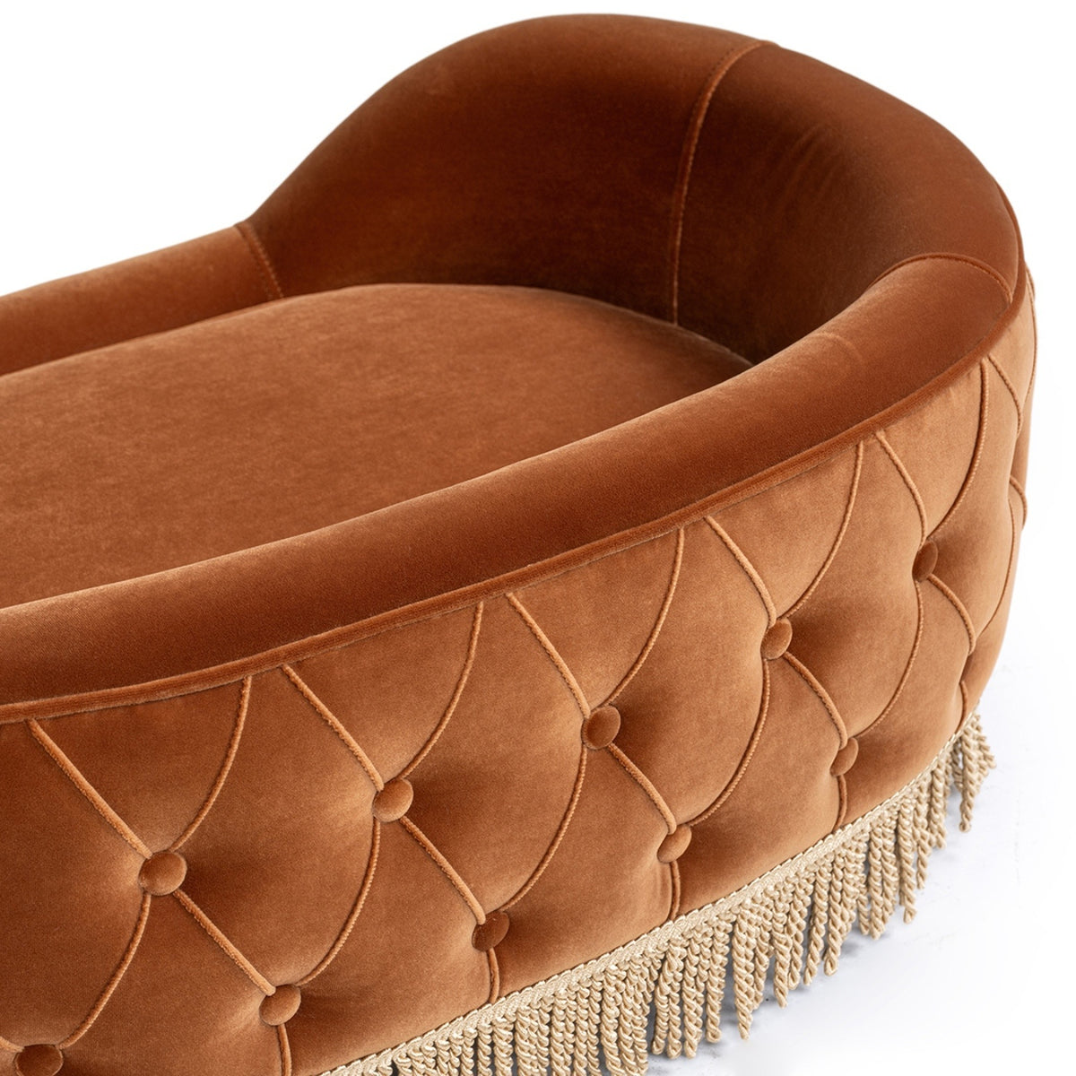 Monroe Velvet Dog Sofa Bed | OROA