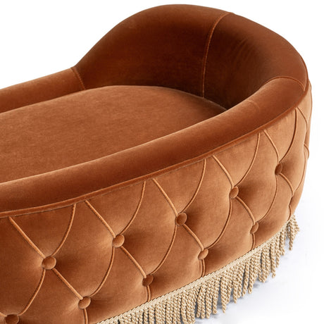 Monroe Velvet Dog Sofa Bed | OROA