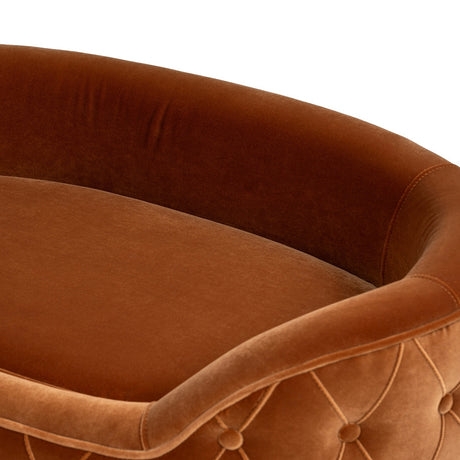Monroe Velvet Dog Sofa Bed | OROA