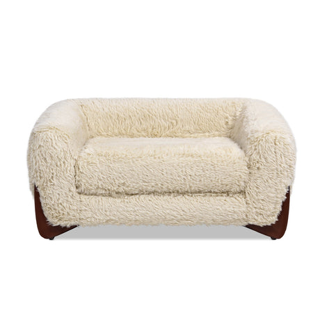 Modern European furniture - Alpine Cream Sherpa Dog Sofa Bed - www.oroa.com