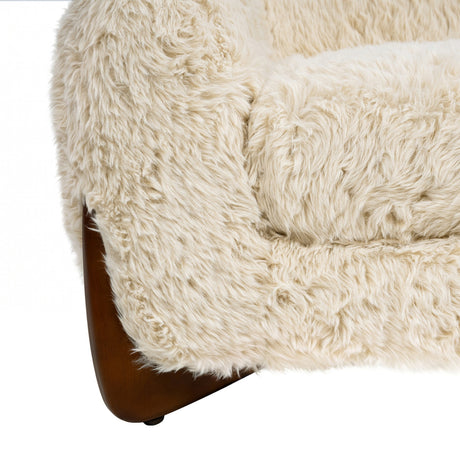 Modern European furniture - Alpine Cream Sherpa Dog Sofa Bed - www.oroa.com