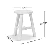 Linden Round Elm Wood Stool | OROA