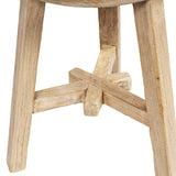 Linden Round Elm Wood Stool | OROA