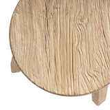 Linden Round Elm Wood Stool | OROA