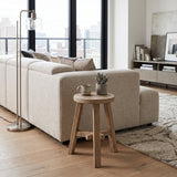 Linden Round Elm Wood Stool | OROA