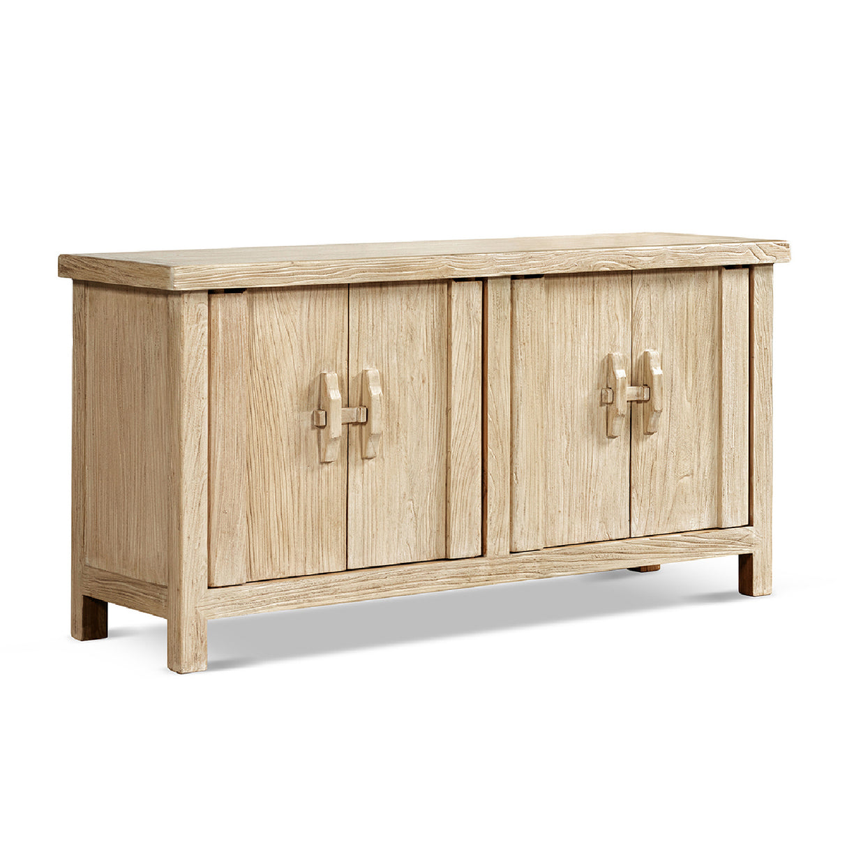 Rowan Light Natural Reclaimed Elm 4-Door Cabinet | OROA