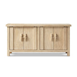 Rowan Light Natural Reclaimed Elm 4-Door Cabinet | OROA