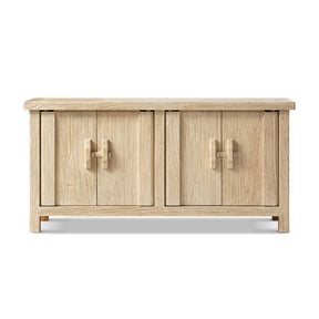 Modern European furniture - Rowan Light Natural Reclaimed Elm 4-Door Cabinet - www.oroa.com