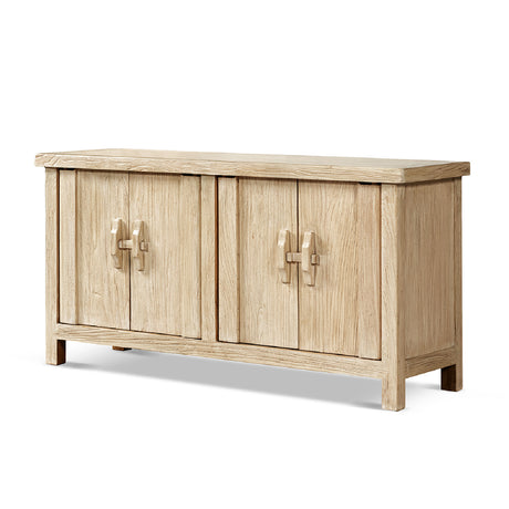 Rowan Light Natural Reclaimed Elm 4-Door Cabinet | OROA
