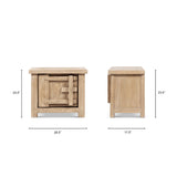 Rowan Pine Wood Side Table | OROA
