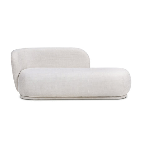 Modern European furniture - Modern Rounded Beige Chaise Lounge - www.oroa.com