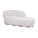 Modern European furniture - Modern Rounded Beige Chaise Lounge - www.oroa.com