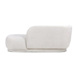 Modern European furniture - Modern Rounded Beige Chaise Lounge - www.oroa.com