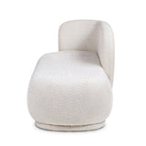 Modern European furniture - Modern Rounded Beige Chaise Lounge - www.oroa.com