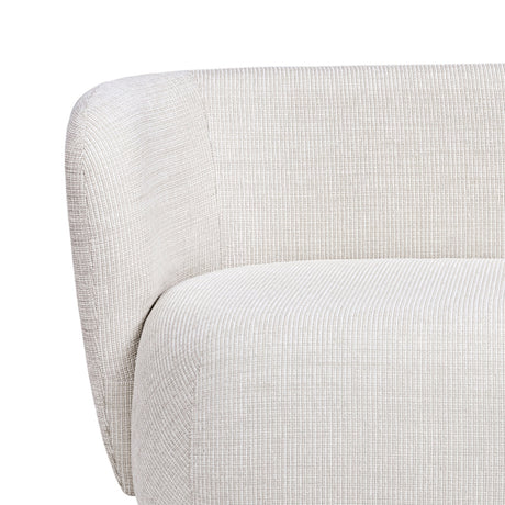 Modern European furniture - Modern Rounded Beige Chaise Lounge - www.oroa.com