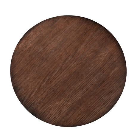 Modern European furniture - Round Reclaimed Pine Wood Coffee Table - www.oroa.com