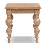 Medium Brown Reclaimed Pine Wood End Table | OROA