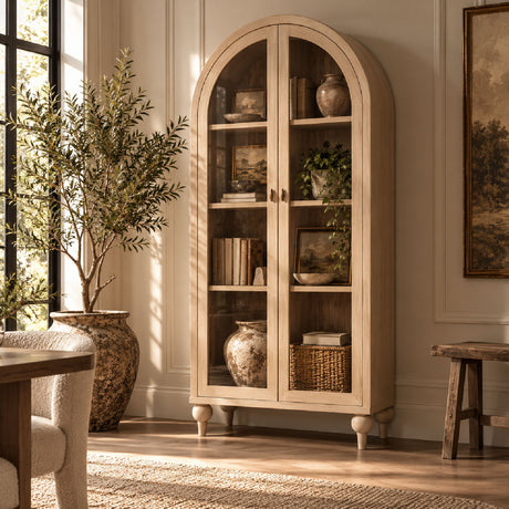 Odette Glass Door Display Cabinet | OROA