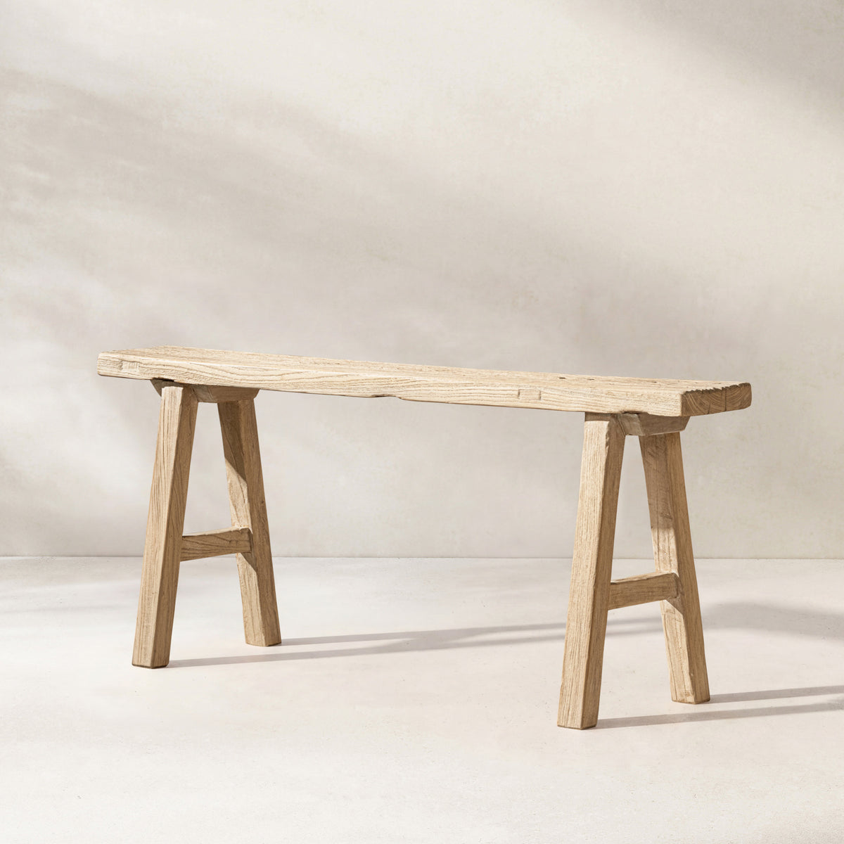 Modern European furniture - Solid Reclaimed Elm Wood Bench  - www.oroa.com
