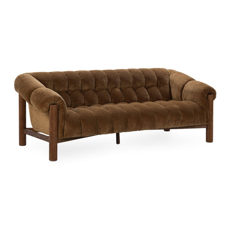Sansa Bronze Upholstered Sofa | OROA