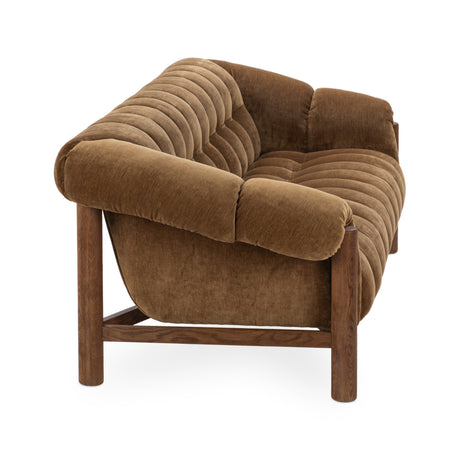 Sansa Bronze Upholstered Sofa | OROA